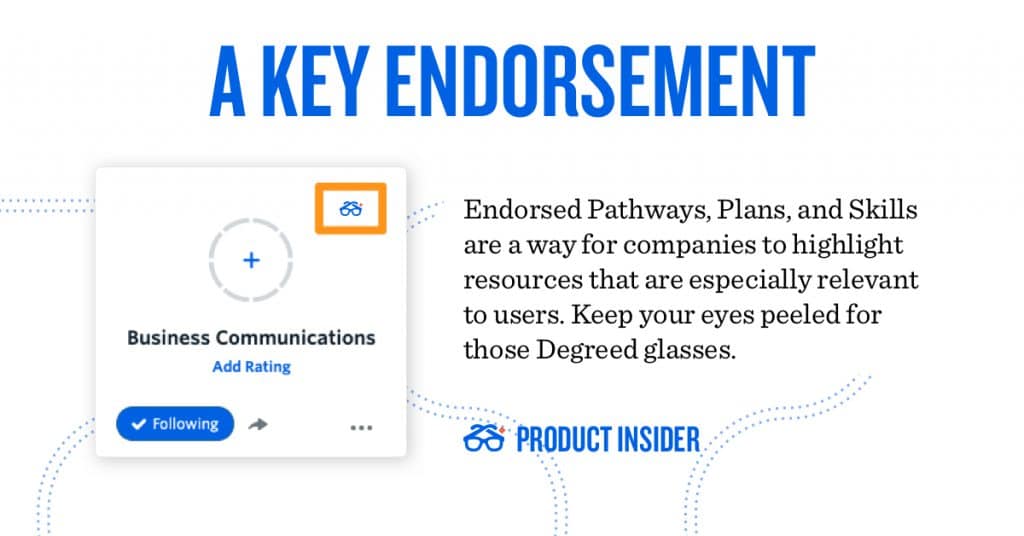 A key endorsement is a way to highlight resources that especially are especially relevant to users.