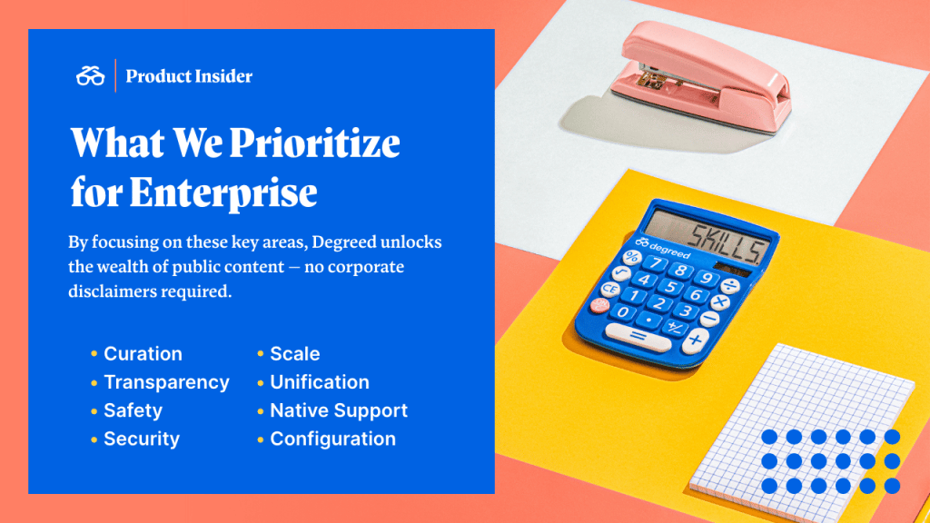 What we prioritize for enterprise - Degreed's Learning Index