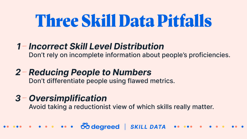 Three skill data pitfalls