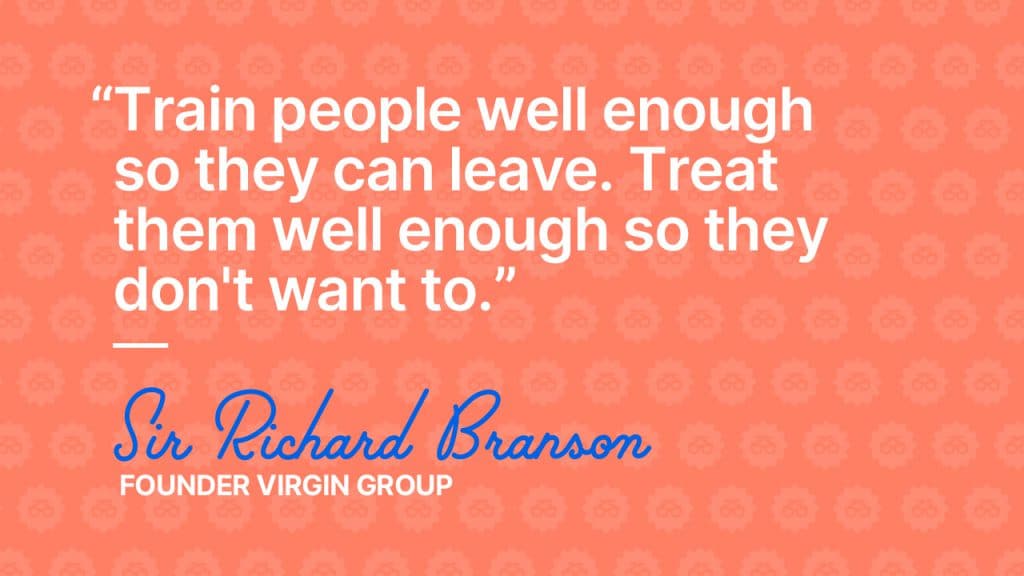 richard branson train people well enough