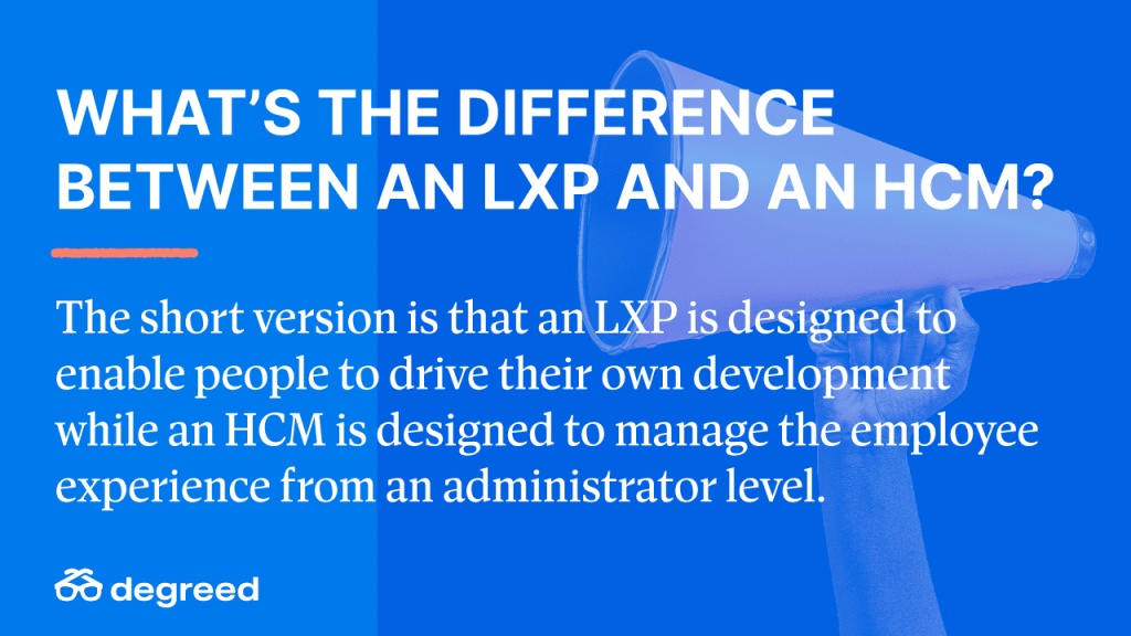 What's the difference between a learning experience platform and an HCM?