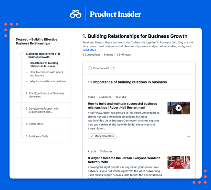 Product Insider learning pathways
