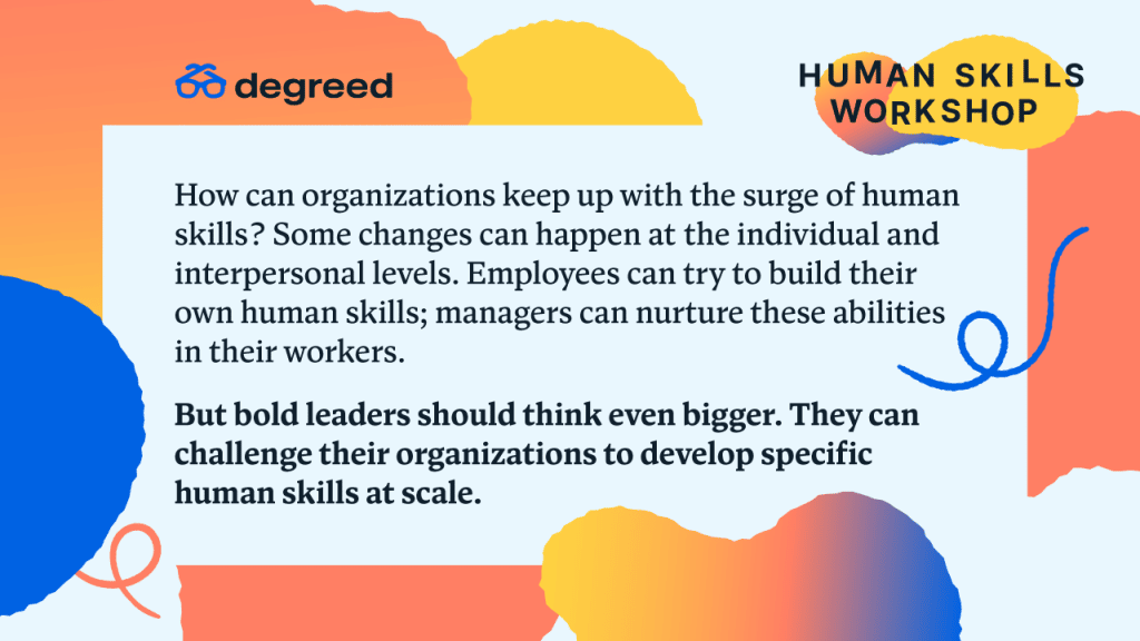 How can organizations keep up with the surge of human skills? 
