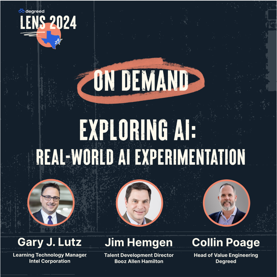 Banner for On Demand LENS Session Exploring AI Real-World AI Experimentation